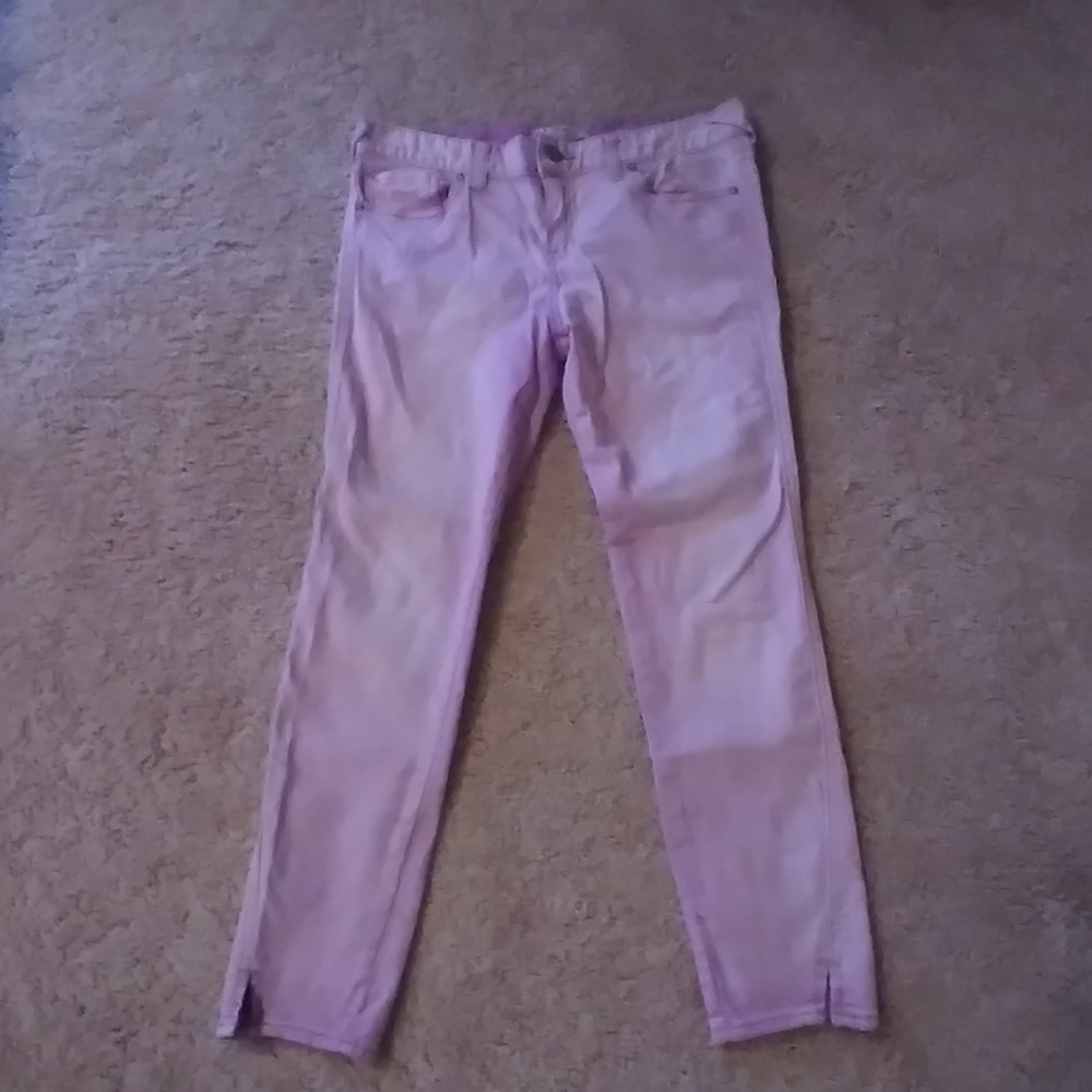 Free People Light Purple Ankle Jeans